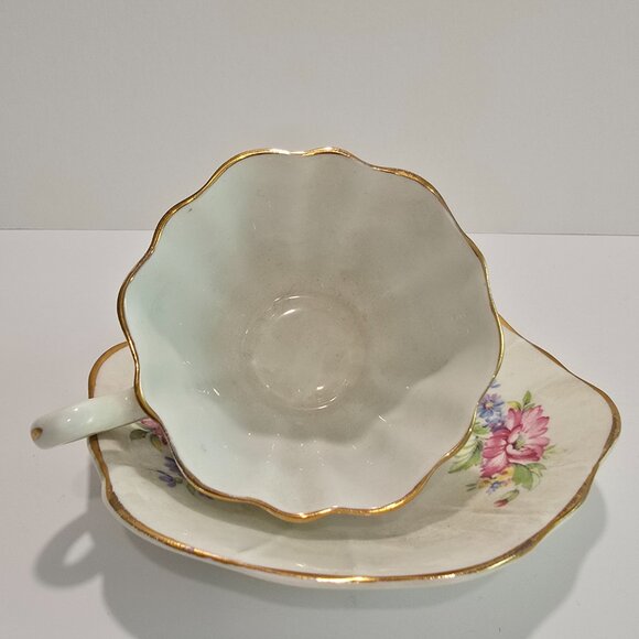 Royal Stuart - Spencer Stevenson Fairy Shape Vintage Tea Cup & Saucer - Picture 2 of 4